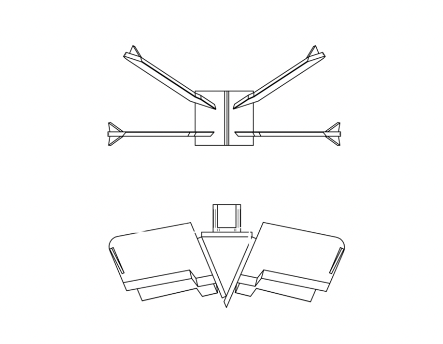 TW Large 6 Way Wedge