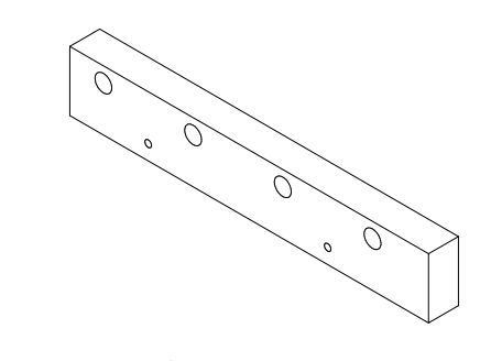 Pro-HD Wear Plate Gibb 1x2x12 4 Bolt